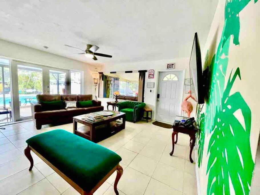 Jungle To Beach 4 R 3 Bedroom Family And Pet Heated Pool N Airport N Beach N Hard Rock Fort Lauderdale Exterior foto